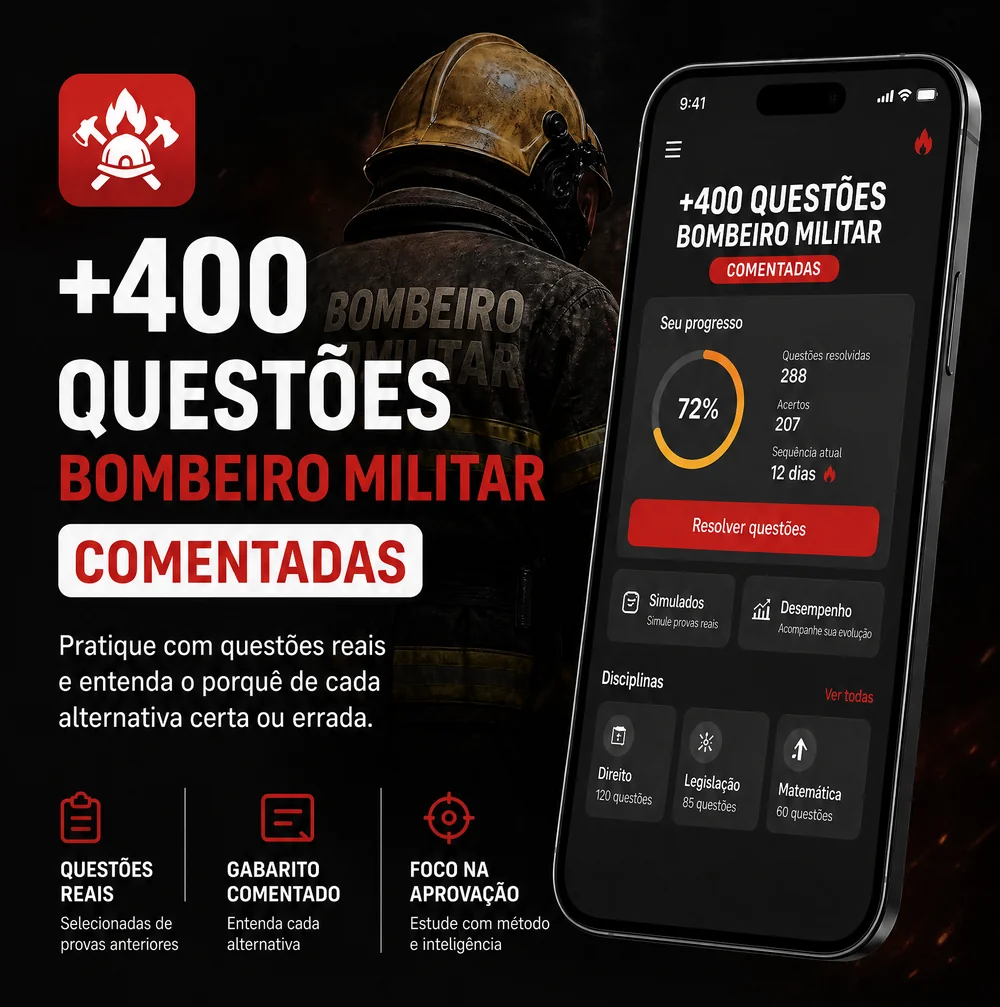 +400 Questões Bombeiro Militar Comentadas